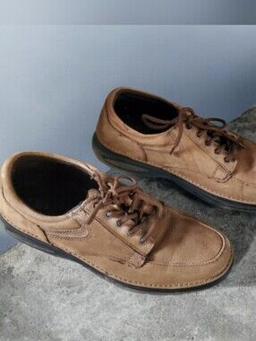 Wonderlite Men's Vinnie Leather Oxford Tan size 12